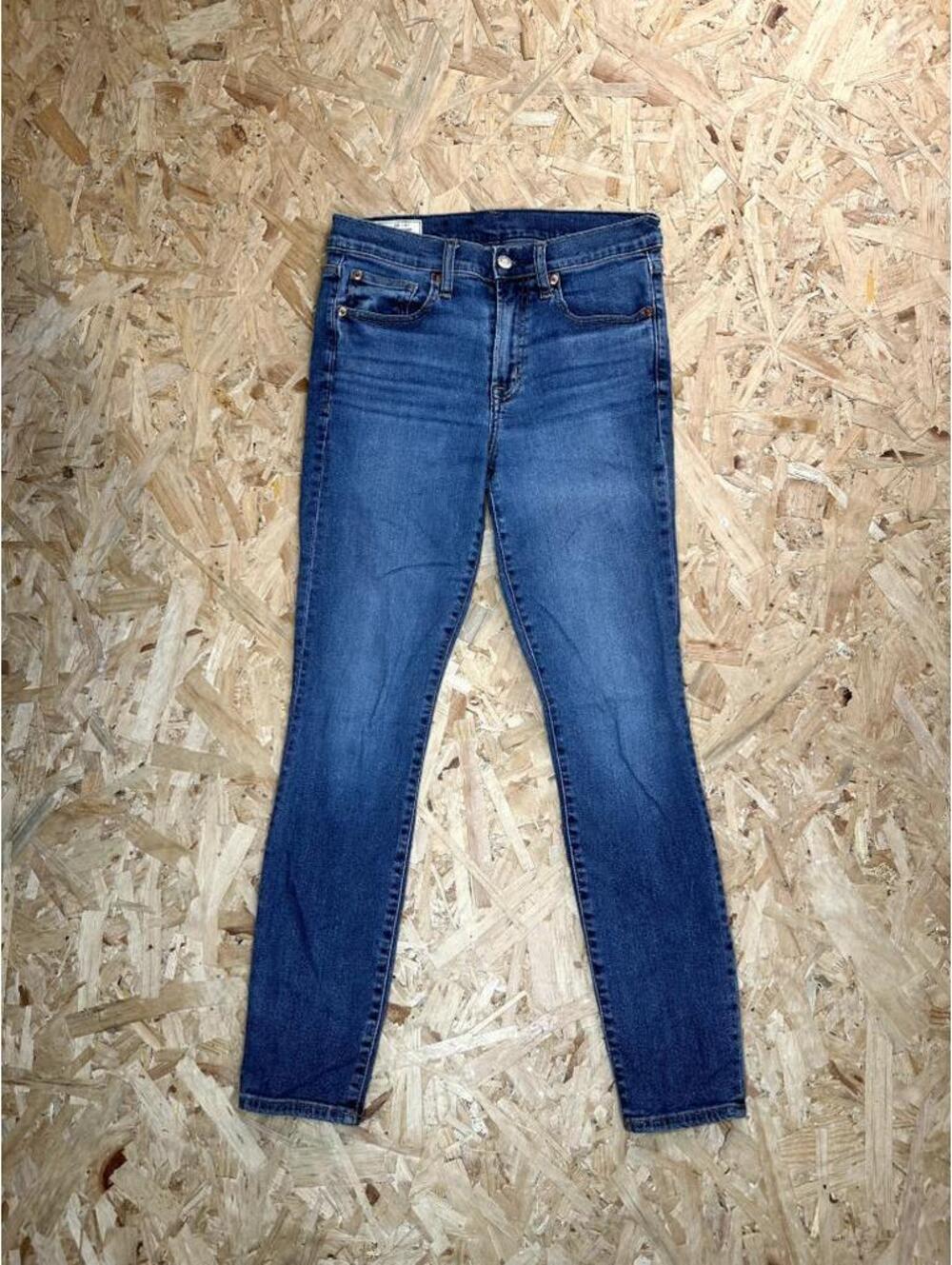 Gap True Skinny Mid Rise Jeans Womens 28 6R Blue Denim Stretch Pockets